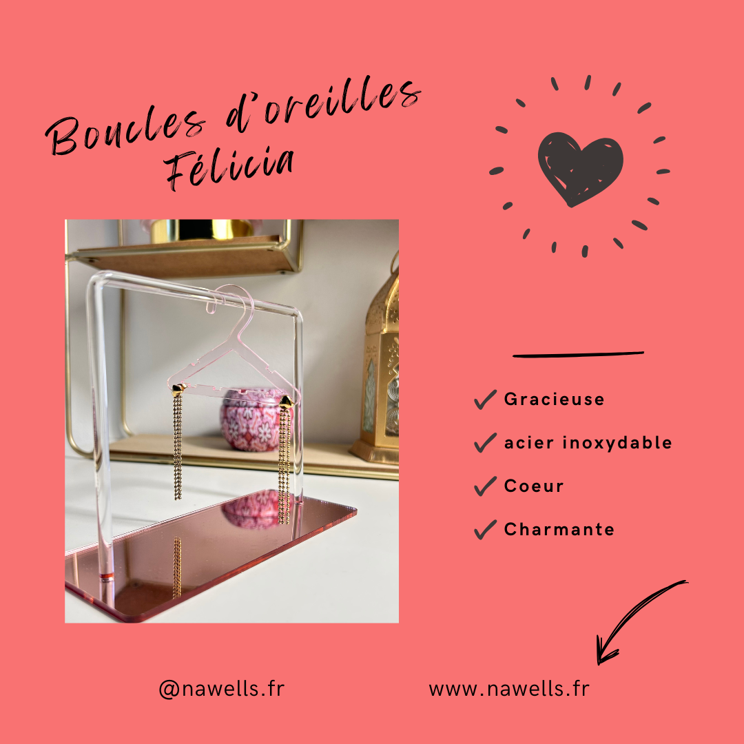 Boucles d'oreilles FÉLICCIA