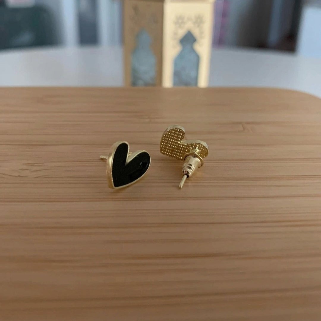 Boucles d'oreilles COEUR NOIR đź–¤