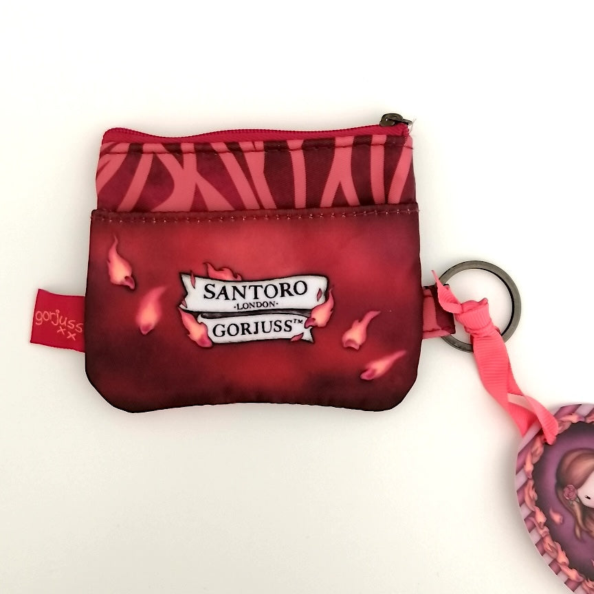 Porte-monnaie rouge Santoro London Gorjuss - Fire In My Heart
